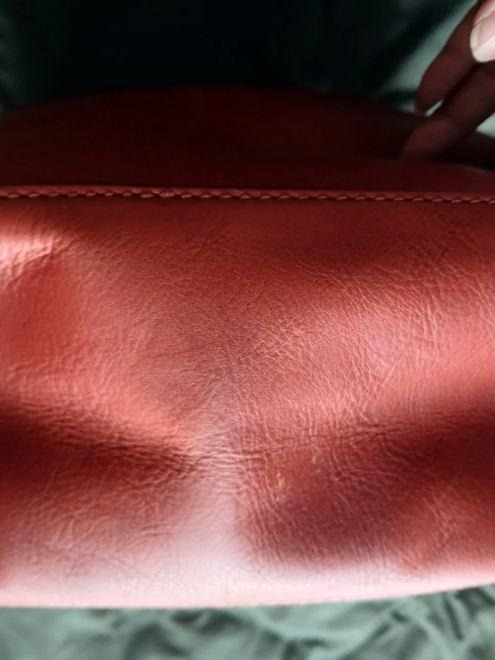 Marc by Marc Jacobs Red Leather Drawstring Shoulder Bag